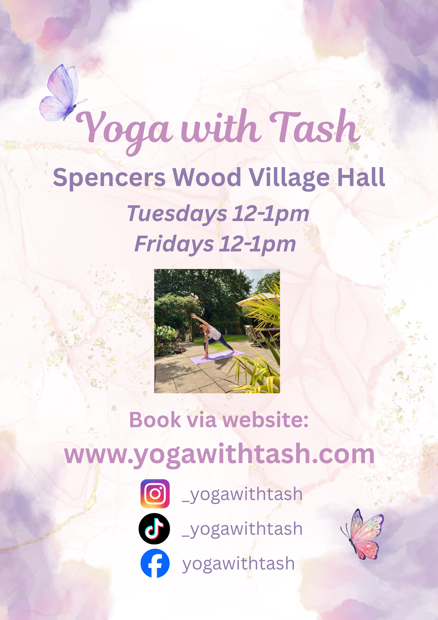 Yoga with Tash 2 classes